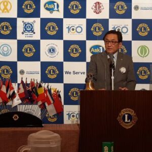 第1319回例会　L.大井盛久会長 挨拶