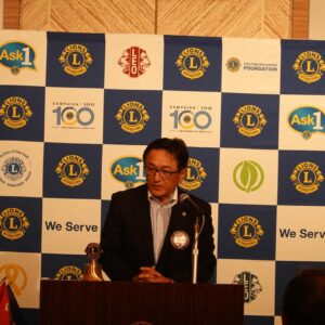 長岡蒼柴ライオンズクラブ会長　L.大井　盛久